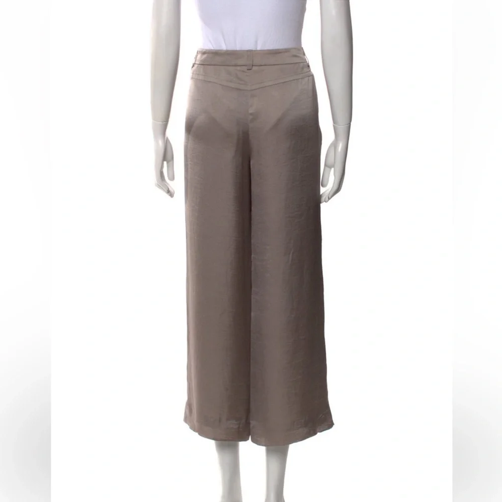 Giorgio Armani Taupe Wide Leg Women's Pants - Picture 3 of 3